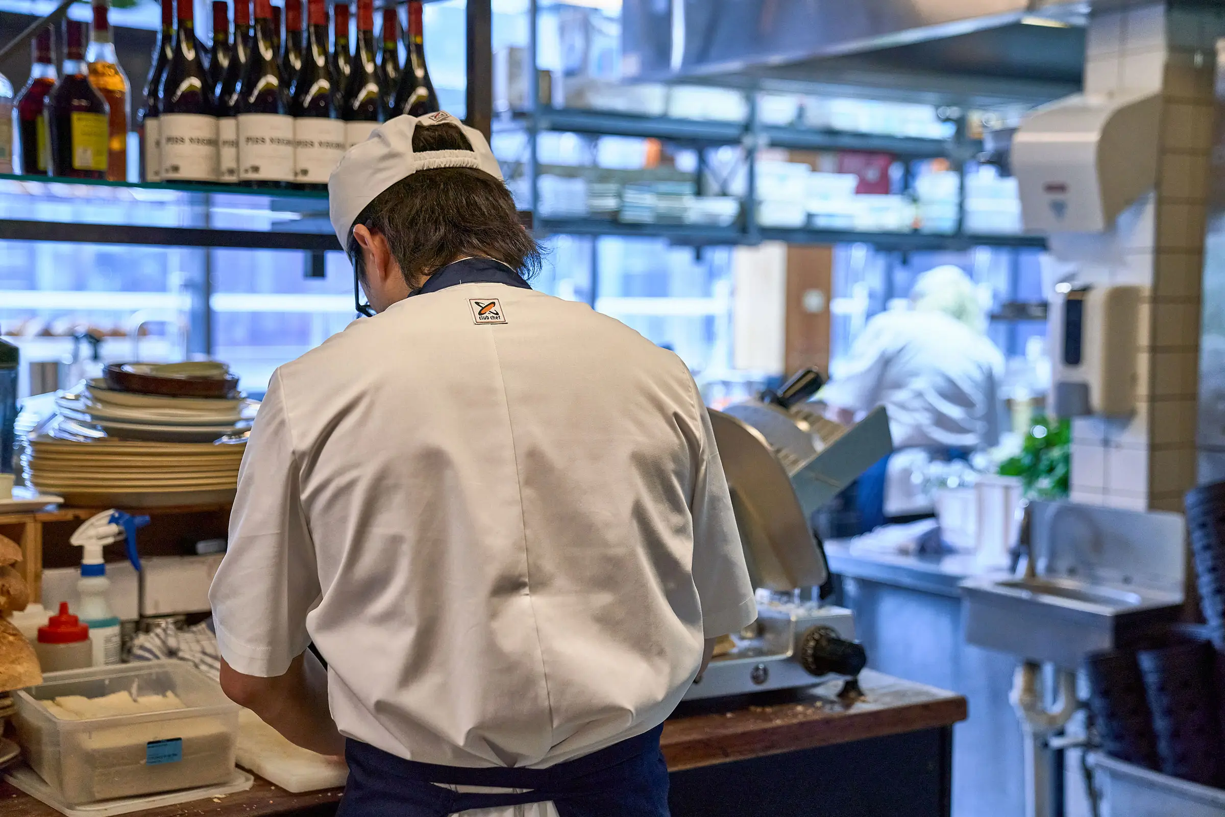Chef working in the Club Chef kitchen