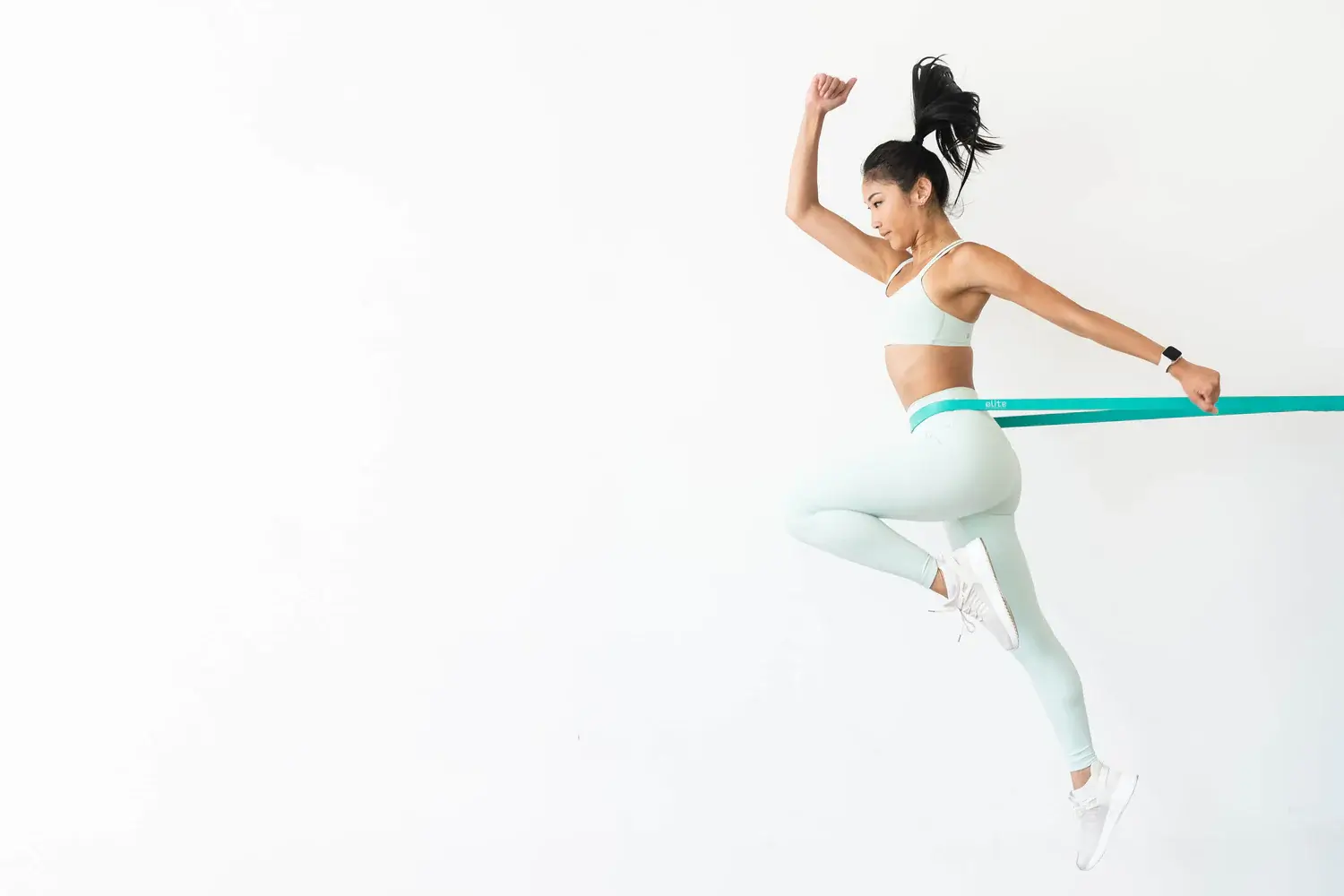 Aeromat fitness professional in a studio